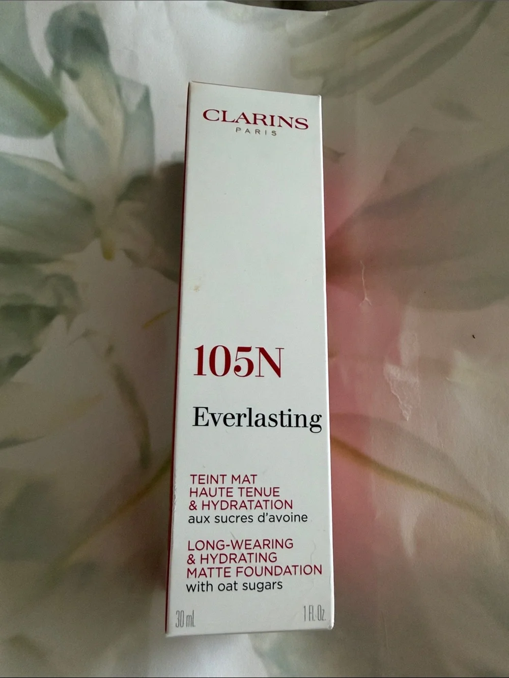 Clarins Everlasting Matte Foundation 105N - NWB